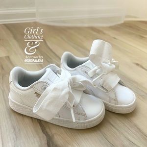 PUMA Unisex-Child Roma Heart Patent Sneaker